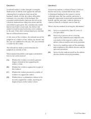 a homeowner resides downhill from a metal fabrication facility|PieperBar NCBE questions.pdf .